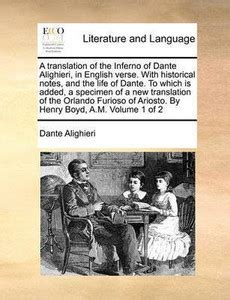 A Translation of the Inferno of Dante Alighieri, in English Verse. with ...