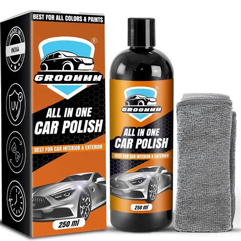 Groommm All In One Car Polish Kit 250ML For Exterior & Interior Surface ...