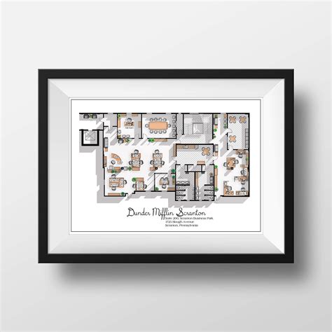 Buy The Office US TV Show Floor Plan - The Office Layout - Fits IKEA ...
