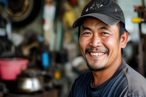 Cheerful automotive wizard at work | Premium AI-generated image