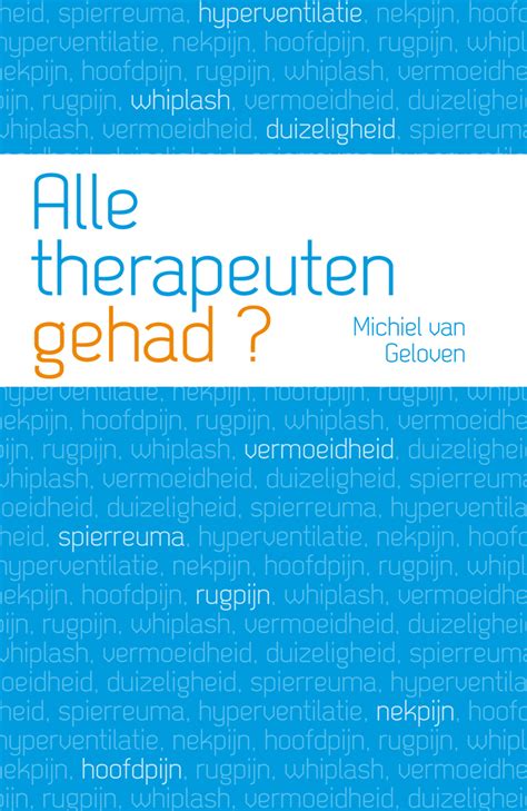 Alle therapeuten gehad? - 9789088505140 - Uitgeverij SWP