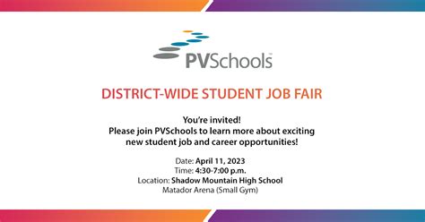 PVSchools High School Student Job Fair | News Details