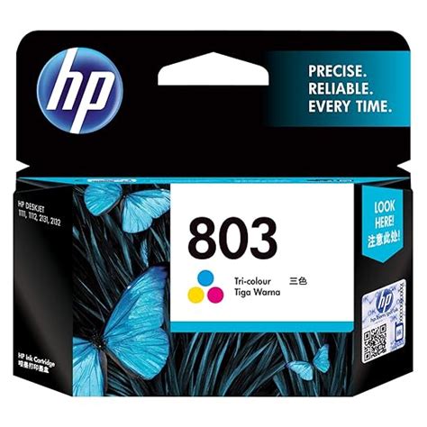 HP 803 Tri-Color Original Ink Cartridge : Amazon.in: Computers ...