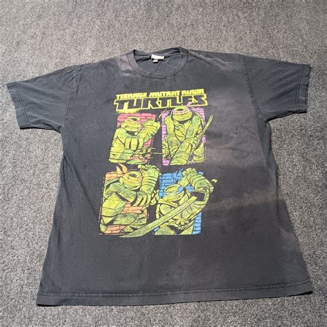 TMNT Teenage Mutant Ninja Turtles Shirt Adult XL Blac… - Gem