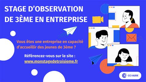 Stage d'observation de 3ème en entreprise | CCI Aude