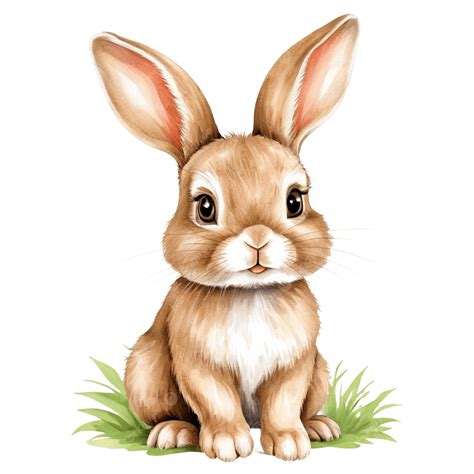 Cute Bunny Rabbit Clip Art Illustration Free, Cute Bunny, Rabbit, Cute ...