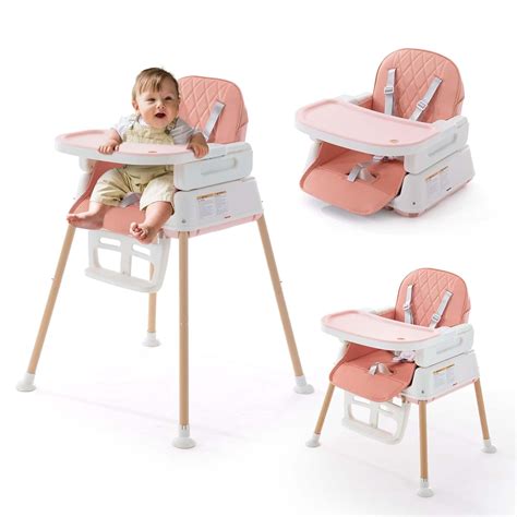 Amazon.com : 3 in 1 Baby High Chair, Portable High Chairs for Babies ...