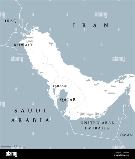 Arabian gulf map hi-res stock photography and images - Alamy