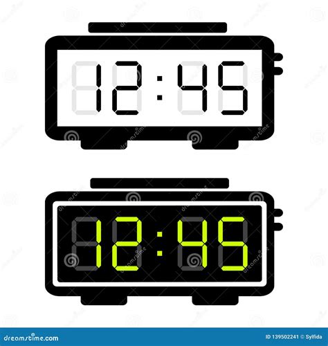 Digital Alarm Clock Vector 的图像结果