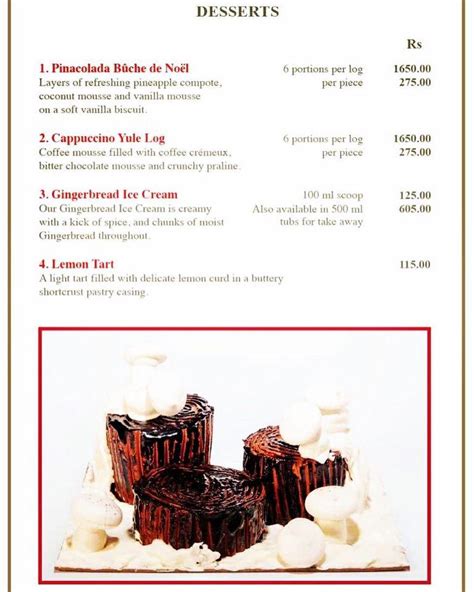 Menu at The Culinarium, Bicketty, 75