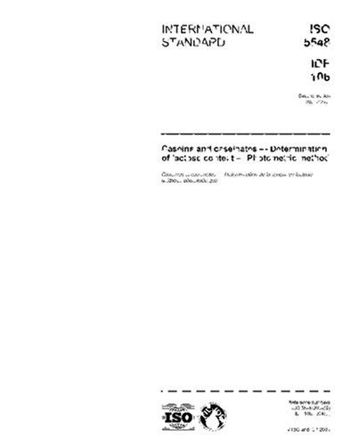 ISO 5548:2004, Caseins and caseinates - Determination of lactose ...
