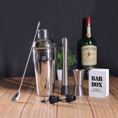 Buy Steel Bartender Cocktail Shaker Set (7 Pcs) – Bar Box