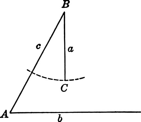 Ambiguous Case of Law of Sines Triangle vintage illustration. 35070469 ...