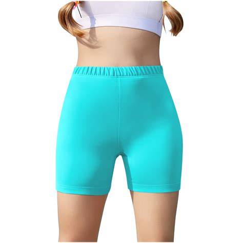 Posijego Girls Athletic Shorts Little Girl High Waist Yoga Dance Biker ...