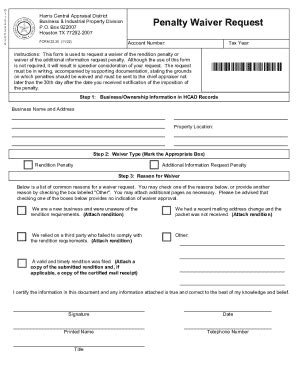 TX Harris Central Appraisal District Form 22.30 2022-2025 - Fill and ...