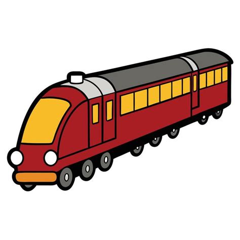Indian Local Train Side View Vector 的图像结果