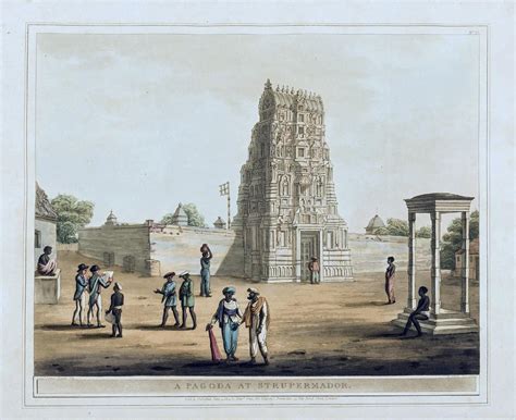 Adi Kesava Temple At Sriperumbudur - Thomas and William Daniell - c1804 ...