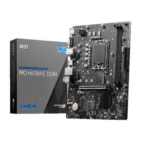 Buy MSI Pro H610M-E DDR4 Intel Motherboard | Elitehubs.com– EliteHubs