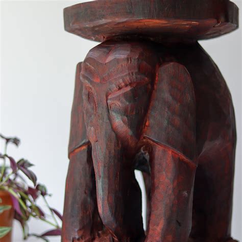 Wooden Elephant Table – The Bengal Store