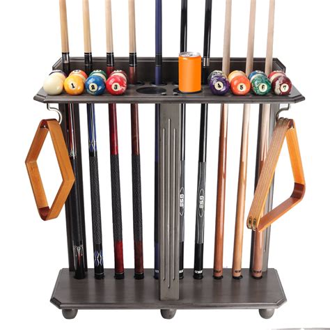 GSE Games & Sports Expert Floor Stand Billiard Pool Cue Racks. Holds 10 ...