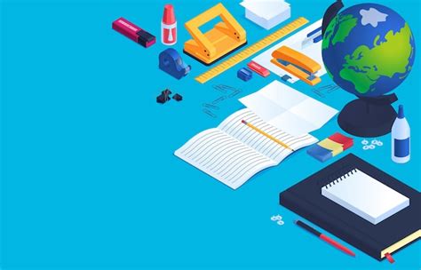 School Stationery Background 的图像结果