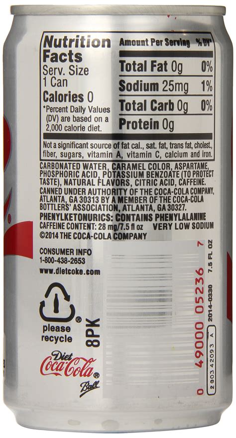 Diet Coke Can Label