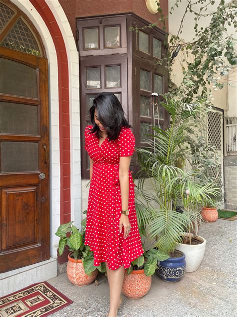 Red Polka Wrap Dress – The Wink Label