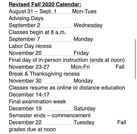 "leaked" Fall academic Calendar 🙃 : r/WMU