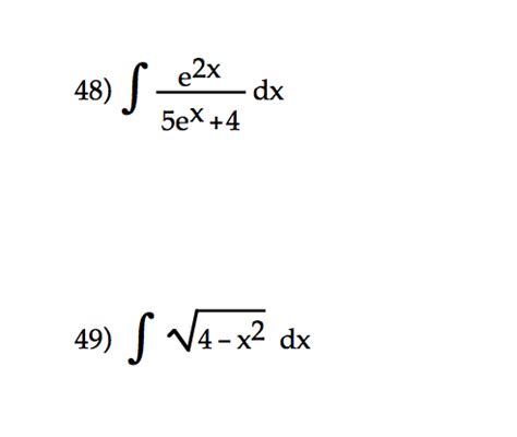 Evaluate Integrals Using Substitution 的图像结果