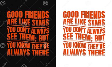 Good Friends are Like Stars Vector Typography Print Ready T Shirt ...