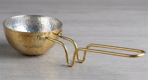 Pure Brass Tadka Pan with Tin Coating – Traditional Indian Tempering P ...