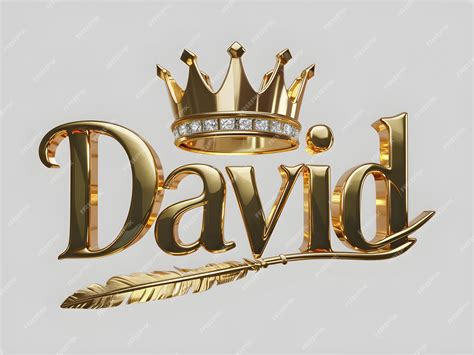 Premium Vector | David name logo design david name in elegant font gold ...