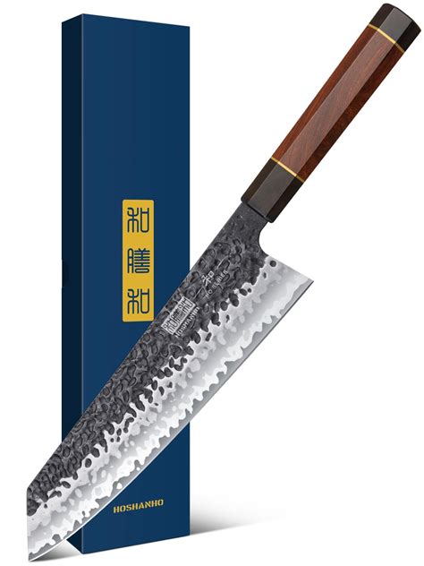 HOSHANHO 9 Inch Kiritsuke Chef Knife, Japanese Hand Forged 7 Layers VG ...