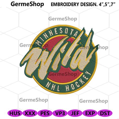 Minnesota Wild Hockey Logo Embroidery, Minnesota Wild Design | Inspire ...