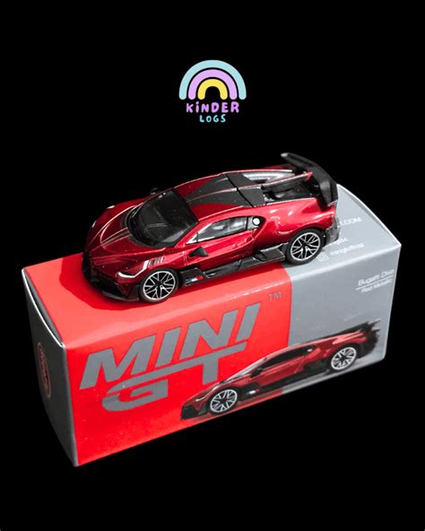 Mini GT Bugatti Divo - Red Metallic (Open Box) - Buy At Kinder Logs