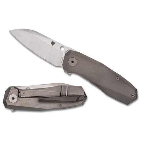 Spyderco Techno 3 Folding Knife Drop Point Silver Blade 2.64" Gray ...