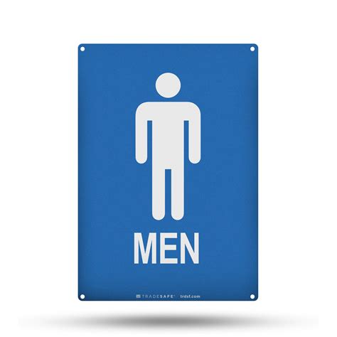Mens Restroom Sign - Aluminum Restroom Signs | TRADESAFE