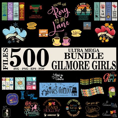 Incredible Mega Pack Gilmore Girls Svg, Gilmore Girl Bundle, Lukes Svg ...
