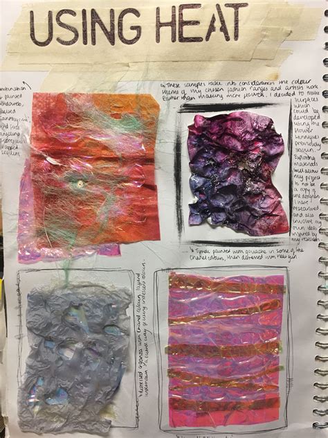 Textiles Sketchbook Examples 的图像结果