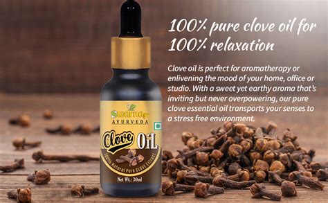 Swarna Ayurveda Clove Essential Oil 30ML - 100% Pure and Natural ...