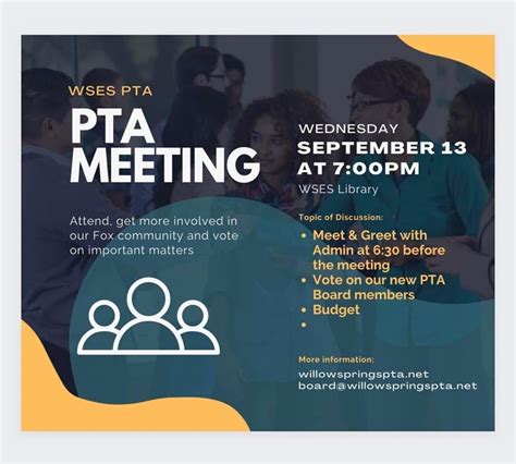 Willow Springs School News: PTA Meeting & Meet and Greet Tonight!