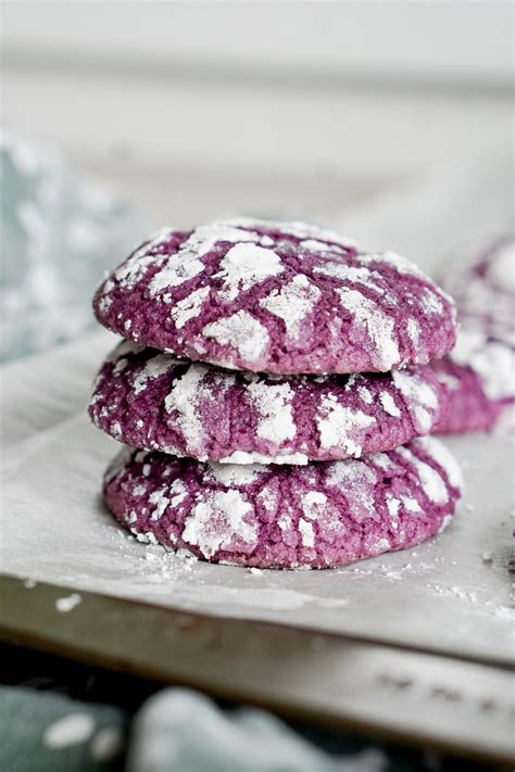 The Best Ube Crinkle Cookies - Mochi Mommy