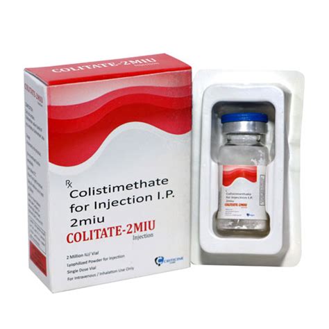 Colistimethate 2MIU Injections Mcbrex Lifesciences