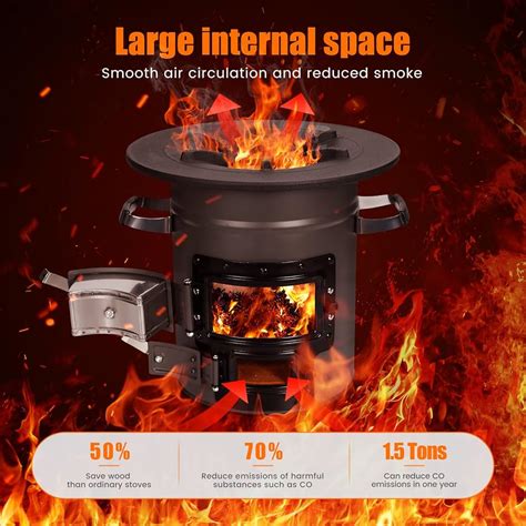 Anbull Rocket Stove Portable Wood Stove for India | Ubuy