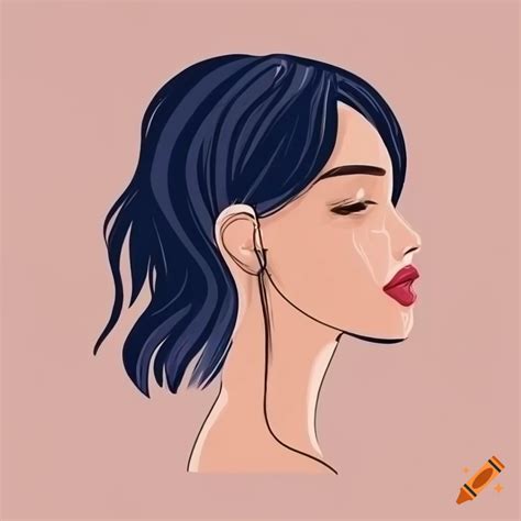 Girl Profile Drawing