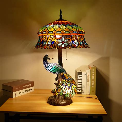 Stained Glass Lamp Shade Cat Lamp, Stained Glass Cat Lamp, Mosaic Cats ...