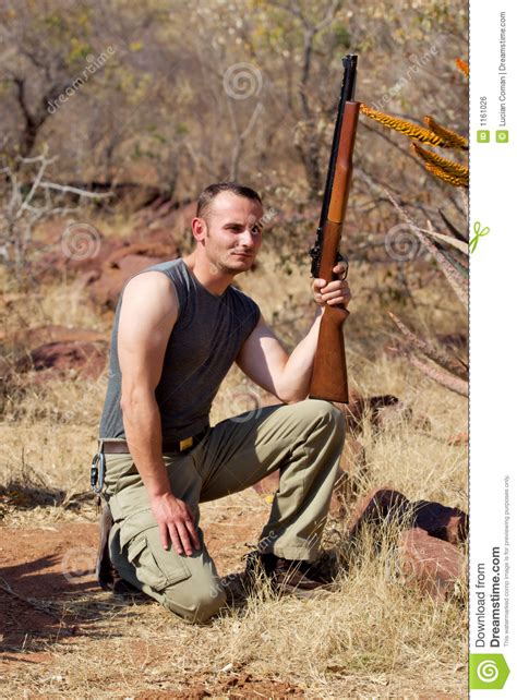 Hunter hunting stock photo. Image of warrior, safety, animal - 1161026