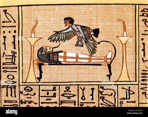 The Soul of Ra from Book of the Dead Papyrus of Ani Stock Photo - Alamy