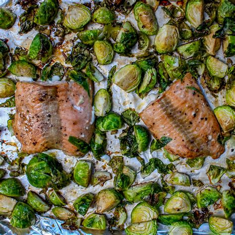 Sheet Pan Balsamic Salmon and Brussels Sprouts - Ally's Cooking