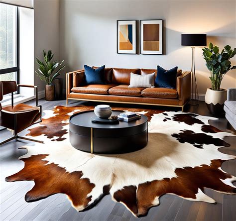 Spruce Up Your Living Room With Layered Cowhide Rugs - Tiponthetrail.com